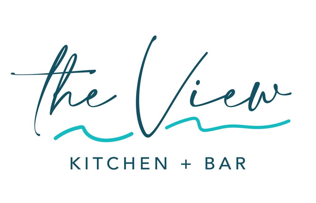 the view logo on white background and black font