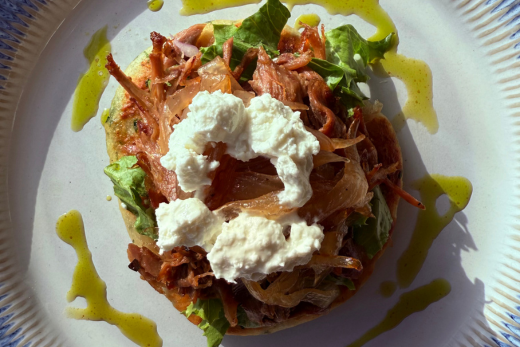 dish from the view with feta cheese